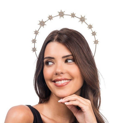 Gouden Sterren Halo Diadeem van CHAKS koop je bij Partywinkel