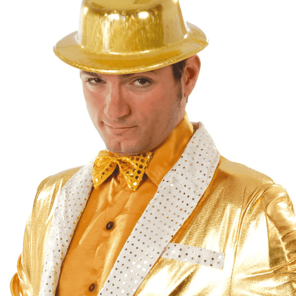 Gouden Strik Pailletten 11cm van Fiestas Guirca koop je bij Partywinkel