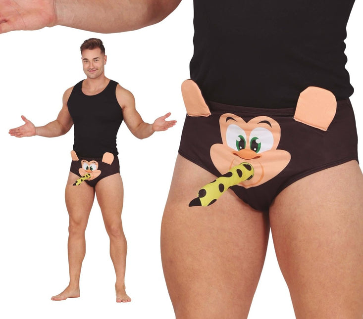 Grappige Onderbroek Aap - Partywinkel - 8434077182932