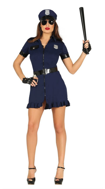 Tuta della polizia da donna blu