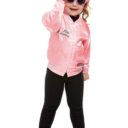 Grease Jas Roze Meisje Pink Ladies van Smiffys koop je bij Partywinkel