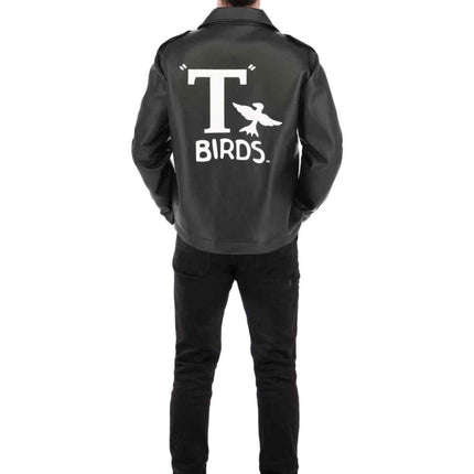 Grease Jas Zwart Heren T - Birds van Smiffys koop je bij Partywinkel