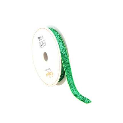 NASTRO GLITTERATO VERDE 10 MM X 3 M