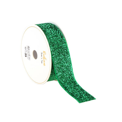 NASTRO GLITTERATO VERDE 25 MM X 3 M