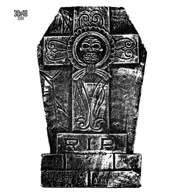 Grijze Grafsteen Rip Kruis 49cm van Widmann koop je bij Partywinkel