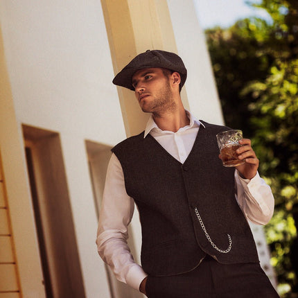 Grijze Pet Peaky Blinders Birmingham van Boland koop je bij Partywinkel