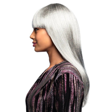 Grijze Pruik Glitter van Boland koop je bij Partywinkel