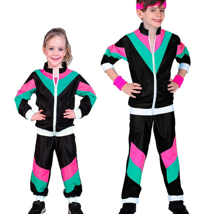 Groen Roze Zwart Trainingspak Fout Kind van Widmann koop je bij Partywinkel