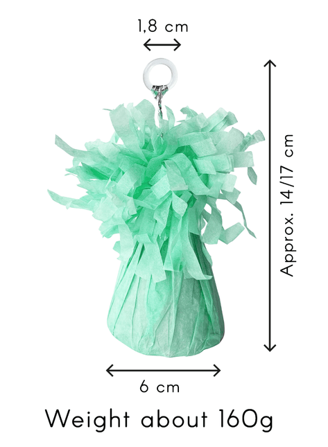 Groene Ballon Gewicht Pastel 160gr - Partywinkel - 8716764256059