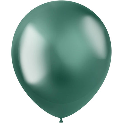 Groene Ballonnen Chroom 33cm 50st van Folat koop je bij Partywinkel