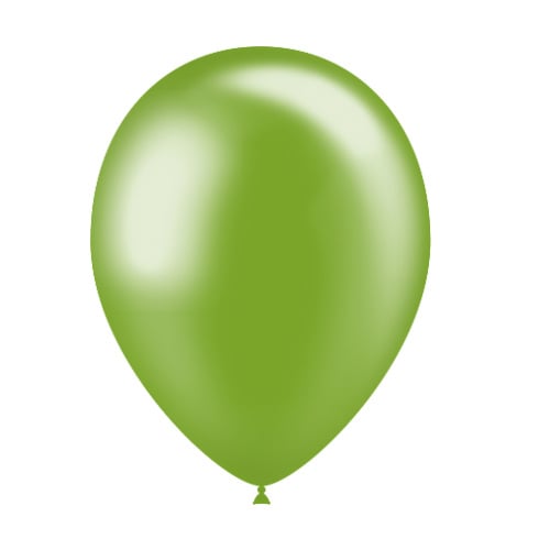 Groene Ballonnen Metallic 25cm 10st - Partywinkel - 8436540892911