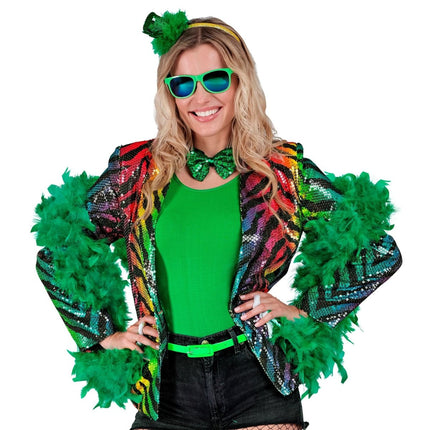 Groene Boa Veren 1,8m van Widmann koop je bij Partywinkel