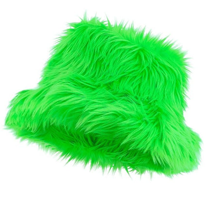 Groene Bucket Hat Pluche van Widmann koop je bij Partywinkel