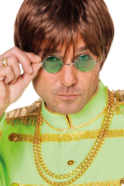 Groene Hippie Bril van Wilbers & Wilbers koop je bij Partywinkel