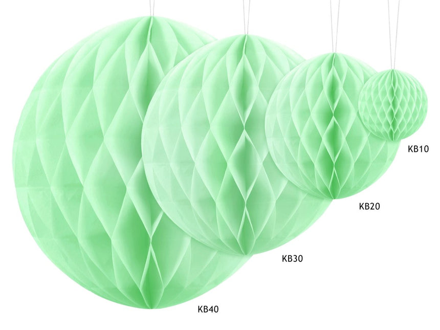 Groene Honeycomb 20cm van Partydeco koop je bij Partywinkel