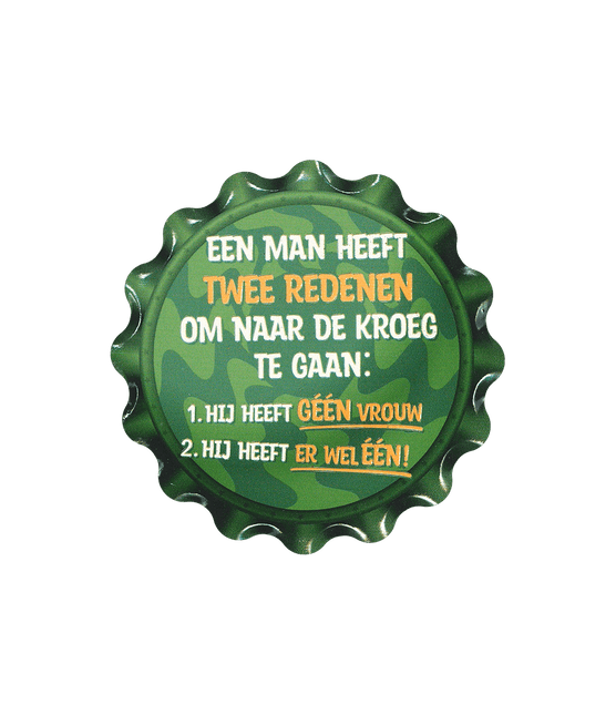 Groene Onderzetters Twee Redenen 11cm van Paper Dreams koop je bij Partywinkel