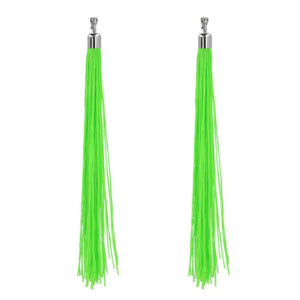 Groene Oorbellen Neon 20cm van Boland koop je bij Partywinkel