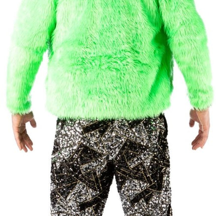 Groene Pluche Jas Heren van Orlob koop je bij Partywinkel