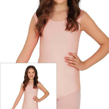 Gympakje Beige Meisje Mouwloos van Fiestas Guirca koop je bij Partywinkel