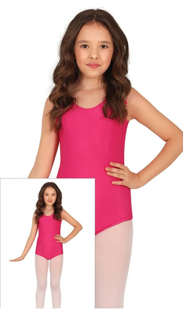 Gympakje Fuchsia Meisje Mouwloos van Fiestas Guirca koop je bij Partywinkel
