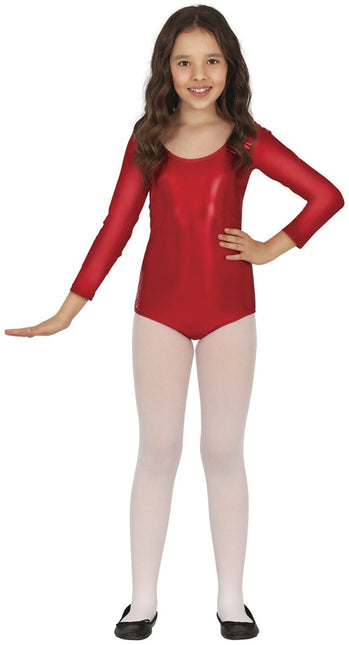 Gympakje Rood Meisje Metallic van Fiestas Guirca koop je bij Partywinkel