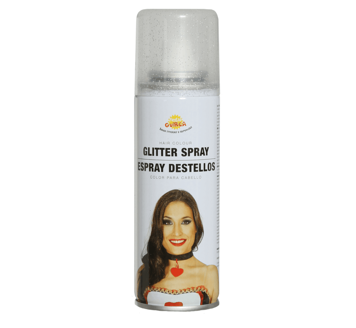 Haar Spray Glitter Zilver 125ml van Fiestas Guirca koop je bij Partywinkel