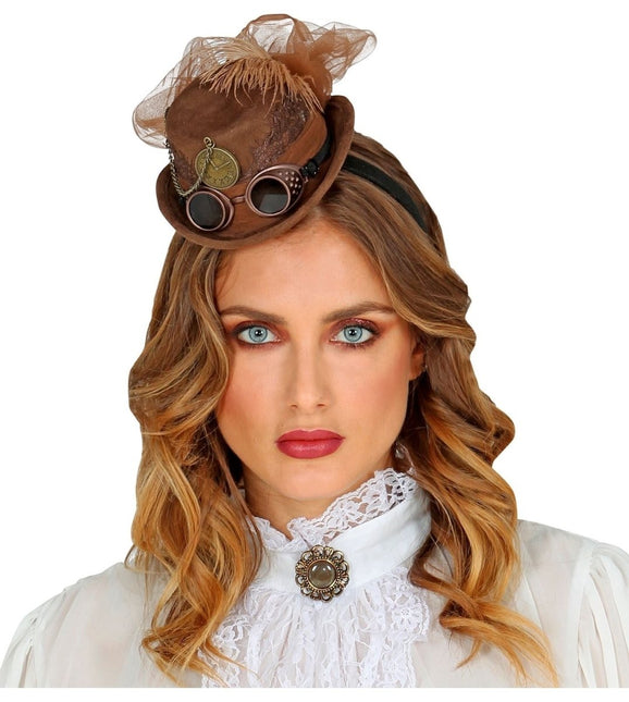 Haarband Hoed Steampunk van Widmann koop je bij Partywinkel