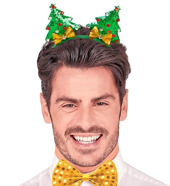 Haarband Kerstboom Glamour van Widmann koop je bij Partywinkel