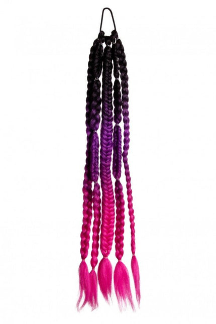 Hair Extension Festival Black/Purple/Pink van PXP Professional Colours koop je bij Partywinkel