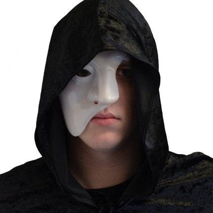 Halfmasker Wit van Partychimp koop je bij Partywinkel