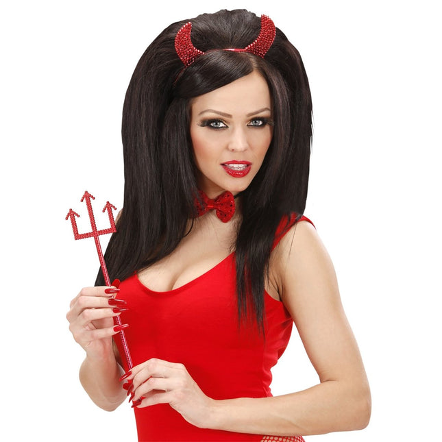 Halloween Accessoireset Rood 2 delig van Widmann koop je bij Partywinkel