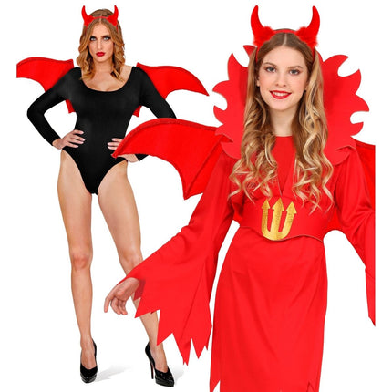 Halloween Accessoireset Rood Duivel 2 delig van Widmann koop je bij Partywinkel