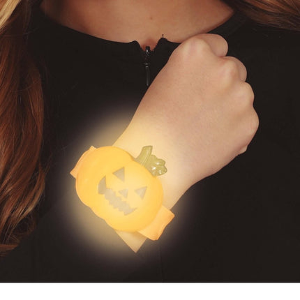Halloween Armband Pompoen van Fiestas Guirca koop je bij Partywinkel