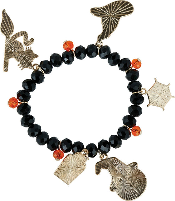 Halloween Armband Zwart van Fiestas Guirca koop je bij Partywinkel
