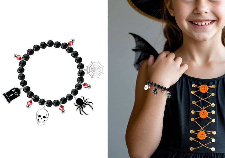 Halloween Armband Zwart van Fiestas Guirca koop je bij Partywinkel
