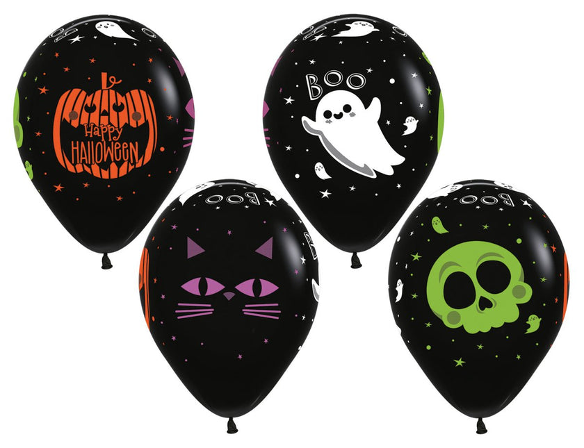 Halloween Ballonnen 30cm 25st van Sempertex koop je bij Partywinkel