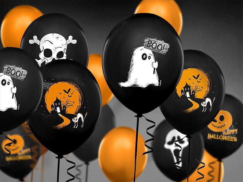 Halloween Ballonnen Boo! 30cm 6st van Partydeco koop je bij Partywinkel