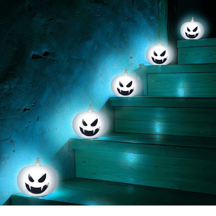 Halloween Ballonnen Met Licht 5st - Partywinkel - 8434077315071