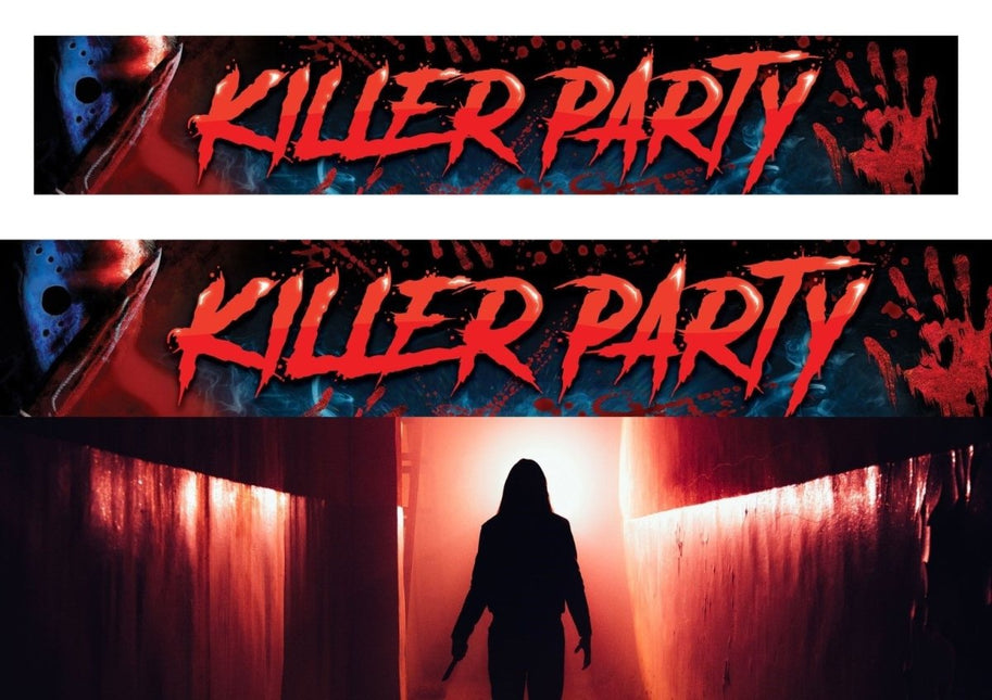 Halloween Banner Killer Party - Partywinkel - 8434077268414
