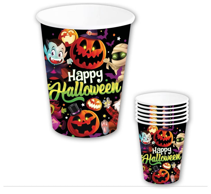 Halloween Bekers 240ml 6st - Partywinkel - 8434077269121