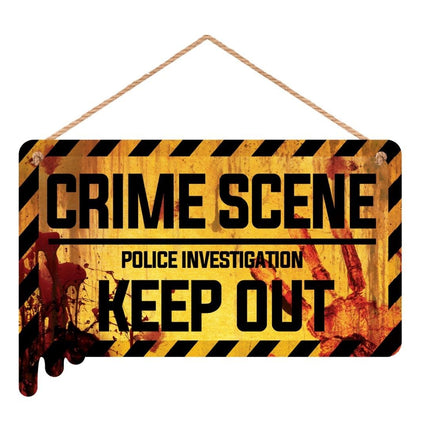 Halloween Bord Crime Scene 35cm - Partywinkel - 8434077268438