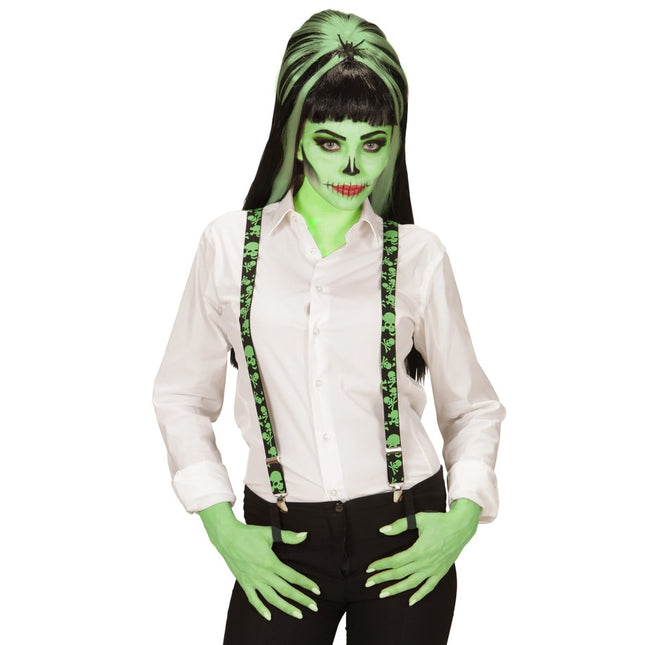 Halloween Bretels Schedels van Widmann koop je bij Partywinkel