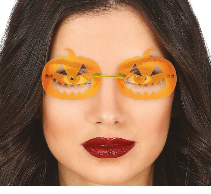 Halloween Bril Oranje Pompoenen - Partywinkel - 8434077268605