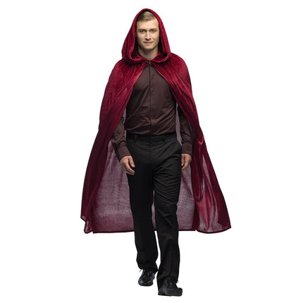 Halloween Cape Bordeaux Rood van Boland koop je bij Partywinkel