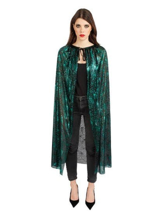 Halloween Cape Groen Spinnenweb van CHAKS koop je bij Partywinkel