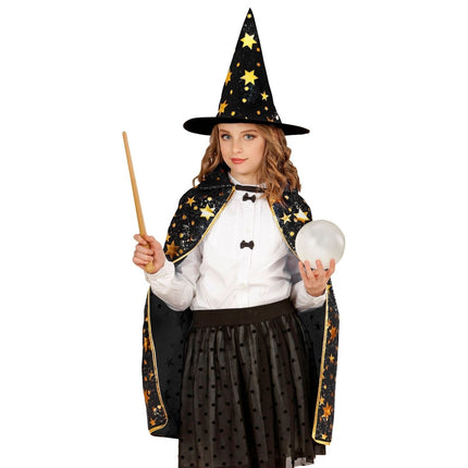 Halloween Cape Kind Met Steren van Widmann koop je bij Partywinkel