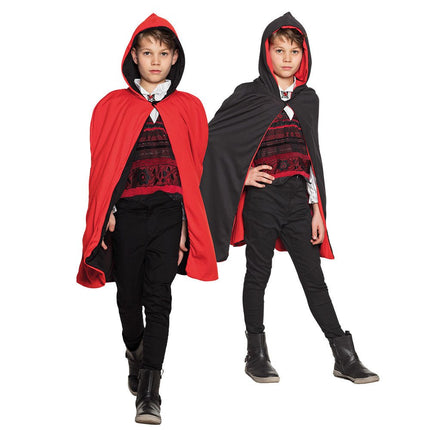 Halloween Cape Kind Omkeerbaar 1,15m van Boland koop je bij Partywinkel