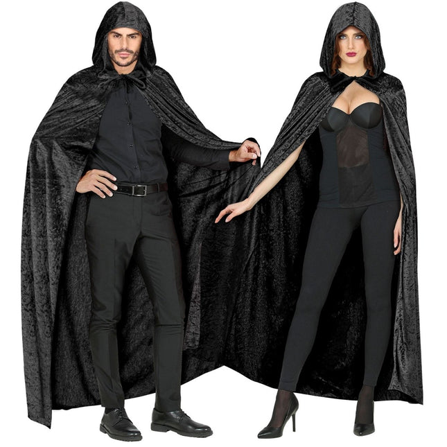 Halloween Cape Zwart 1,5m van Widmann koop je bij Partywinkel