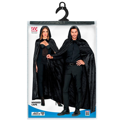 Halloween Cape Zwart 1,5m van Widmann koop je bij Partywinkel