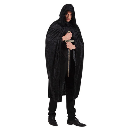Halloween Cape Zwart 1,7m van Boland koop je bij Partywinkel